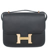 エルメス HERMES コンスタンスミニ 3 ミロワール ブラック ヴォーエプソン ショルダーバッグ ローズゴールド金具 黒