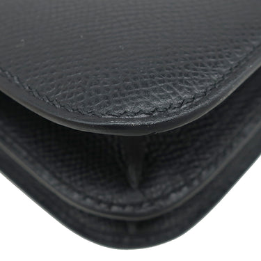 エルメス HERMES コンスタンスミニ 3 ミロワール ブラック ヴォーエプソン ショルダーバッグ ローズゴールド金具 黒