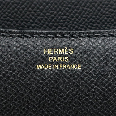 エルメス HERMES コンスタンスミニ 3 ミロワール ブラック ヴォーエプソン ショルダーバッグ ローズゴールド金具 黒