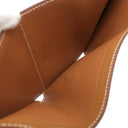 エルメス HERMES ベアン コンビネ ゴールド ヴォーエプソン 三つ折り財布 ゴールド金具 茶