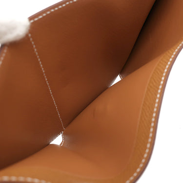 エルメス HERMES ベアン コンビネ ゴールド ヴォーエプソン 三つ折り財布 ゴールド金具 茶