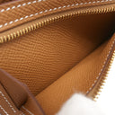 エルメス HERMES ベアン コンビネ ゴールド ヴォーエプソン 三つ折り財布 ゴールド金具 茶