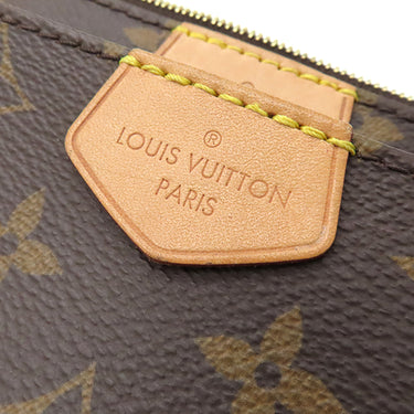 ルイヴィトン LOUIS VUITTON ミュルティ ポシェット アクセソワール M44813 カーキ モノグラムキャンバス ショルダーバッグ ガンメタル金具 ボディバッグ ポーチ