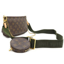 ルイヴィトン LOUIS VUITTON ミュルティ ポシェット アクセソワール M44813 カーキ モノグラムキャンバス ショルダーバッグ ガンメタル金具 ボディバッグ ポーチ