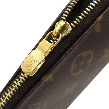 ルイヴィトン LOUIS VUITTON ミュルティ ポシェット アクセソワール M44813 カーキ モノグラムキャンバス ショルダーバッグ ガンメタル金具 ボディバッグ ポーチ