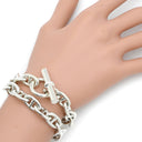 エルメス HERMES シェーヌダンクル MM シルバー シルバー925 ネックレス スターリングシルバー AG925 36コマ 2連ブレスレット
