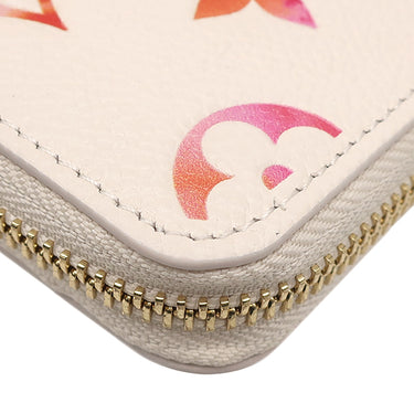ルイヴィトン LOUIS VUITTON ジッピーウォレット M83505 サンライズ アクワレル モノグラムアンプラント 長財布 ゴールド金具 ラウンドファスナー グラデーション