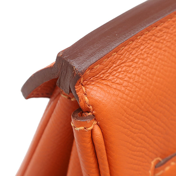 エルメス HERMES バーキン35 オレンジ ヴォーエプソン ハンドバッグ