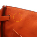 エルメス HERMES バーキン35 オレンジ ヴォーエプソン ハンドバッグ シルバー金具 オレンジ
