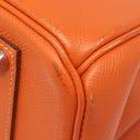 エルメス HERMES バーキン35 オレンジ ヴォーエプソン ハンドバッグ シルバー金具 オレンジ