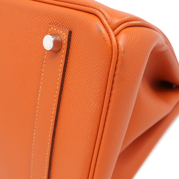エルメス HERMES バーキン35 オレンジ ヴォーエプソン ハンドバッグ