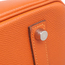 エルメス HERMES バーキン35 オレンジ ヴォーエプソン ハンドバッグ シルバー金具 オレンジ