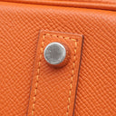 エルメス HERMES バーキン35 オレンジ ヴォーエプソン ハンドバッグ シルバー金具 オレンジ