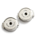 エルメス HERMES イリアード シェーヌダンクル ピンクXシルバー メタル エナメル ピアス ドロップ スイング