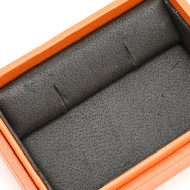 エルメス HERMES イリアード シェーヌダンクル ピンクXシルバー メタル エナメル ピアス ドロップ スイング