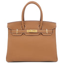 エルメス HERMES バーキン30 ゴールド トゴ ハンドバッグ ゴールド金具 茶