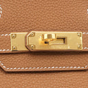 エルメス HERMES バーキン30 ゴールド トゴ ハンドバッグ ゴールド金具 茶