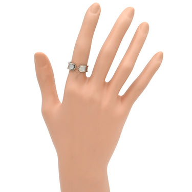 カルティエ Cartier C2リング SM ホワイトゴールド K18WG #50 リング 指輪 Cドゥ 2C Au750 18K 18金 シー・ドゥ 10.5号