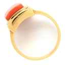 TASAKI TASAKI 珊瑚 リング イエローゴールド K18YG 珊瑚 リング 指輪 赤 サンゴ スクエア 12.5号