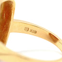 TASAKI TASAKI 珊瑚 リング イエローゴールド K18YG 珊瑚 リング 指輪 赤 サンゴ スクエア 12.5号