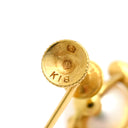 ミキモト MIKIMOTO パールホワイト×イエローゴールド K18YG パール イヤリング Au750 18K 18金 イエローゴールド あこや パール 真珠