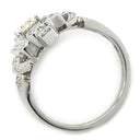 ノンブランド NON BRAND イエローダイヤ 0.56ct ダイヤ デザインリング ホワイトゴールド K18WG ダイヤモンド リング 指輪 18K 750 WG ラウンドブリリアントカット 11号