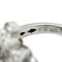 ノンブランド NON BRAND イエローダイヤ 0.56ct ダイヤ デザインリング ホワイトゴールド K18WG ダイヤモンド リング 指輪 18K 750 WG ラウンドブリリアントカット 11号