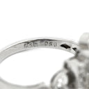 ノンブランド NON BRAND イエローダイヤ 0.56ct ダイヤ デザインリング ホワイトゴールド K18WG ダイヤモンド リング 指輪 18K 750 WG ラウンドブリリアントカット 11号