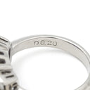 ノンブランド NON BRAND ラベンダー翡翠 ダイヤ リング ライトパープル×プラチナシルバー Pt900 ラベンダー翡翠 ダイヤモンド リング 指輪 プラチナム ラベンダージェダイト 紫 オーバルカボション バゲットカット 9号