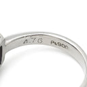 ノンブランド NON BRAND ラベンダー翡翠 ダイヤ リング ライトパープル×プラチナシルバー Pt900 ラベンダー翡翠 ダイヤモンド リング 指輪 プラチナム ラベンダージェダイト 紫 オーバルカボション バゲットカット 9号