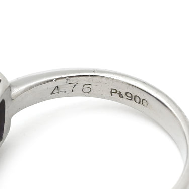 ノンブランド NON BRAND ラベンダー翡翠 ダイヤ リング ライトパープル×プラチナシルバー Pt900 ラベンダー翡翠 ダイヤモンド リング 指輪 プラチナム ラベンダージェダイト 紫 オーバルカボション バゲットカット 9号