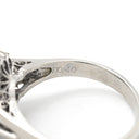 ノンブランド NON BRAND スターサファイア ダイヤリング プラチナシルバー Pt900 サファイア ダイヤモンド リング 指輪 青 17号