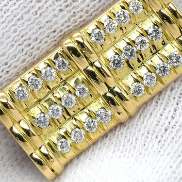 オーデマピゲ AUDEMARS PIGUET ダイヤ カフリンクス イエローゴールド K18YG ダイヤモンド カフス Au750 18K 18金 パヴェダイヤ 長方形