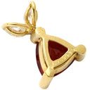 ノンブランド NON BRAND ファイアオパール ダイヤ レッド×イエローゴールド K18YG ダイヤモンド ファイアオパール ペンダントトップ 赤 ネックレストップ トリリアント マーキス うさぎモチーフ