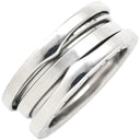 ブルガリ BVLGARI ビーゼロワン B-zero1 2バンドリング ホワイトゴールド K18WG #51(JP11) リング 指輪 750 18金 10.5号