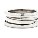 ブルガリ BVLGARI ビーゼロワン B-zero1 2バンドリング ホワイトゴールド K18WG #51(JP11) リング 指輪 750 18金 10.5号