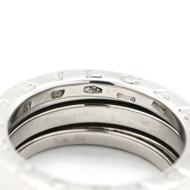 ブルガリ BVLGARI ビーゼロワン B-zero1 2バンドリング ホワイトゴールド K18WG #51(JP11) リング 指輪 750 18金 10.5号