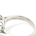 ノンブランド NON BRAND ブルーサファイア ダイヤリング プラチナシルバー Pt900 サファイア ダイヤモンド リング 指輪 青 11号