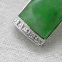 ノンブランド NON BRAND 帯どめ 帯留め 翡翠 ホワイトゴールド Pt900 ヒスイ ダイヤモンド アクセサリー 緑 ひすい グリーン ダイヤ プラチナム