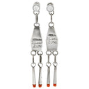 D.Lucio D.Lucio インディアンジュエリー マルチカラー シルバー925 珊瑚（コーラル） ホワイトマザーオブパール ピアス Ag925 SV925 サンゴ シェル 色石 赤 青 黒 白 ズニ族 ドロップ スイング