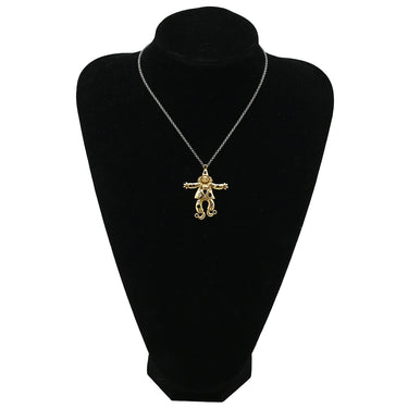 ノンブランド NON BRAND イエローゴールド×マルチカラー K18YG ダイヤモンド サファイア ルビー エメラルド ペンダントトップ Au750 18K 18金 ダイヤ マルチストーン ダンシングピエロモチーフ アンティーク