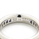 ノンブランド NON BRAND サファイアリング ホワイトゴールド×イエロー×ブルー×ホワイト K18WG サファイア リング 指輪 Au750 18K 18金 イエロー ブルー ホワイト カラーストーン 11号