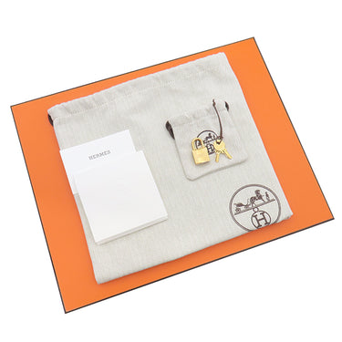 エルメス HERMES ピコタンロックMM キャバン トリヨンクレマンス ハンドバッグ ゴールド金具 濃紺