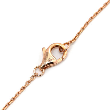 カルティエ Cartier アミュレット ドゥ カルティエ ピンク×ピンクゴールド K18PG ダイヤモンド ピンクオパール ネックレス 1P 1石 1粒 ダイヤ ピンクオパール ローズ