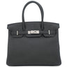 エルメス HERMES バーキン30 ブラック トゴ ハンドバッグ シルバー金具 黒