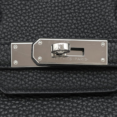 エルメス HERMES バーキン30 ブラック トゴ ハンドバッグ シルバー金具 黒
