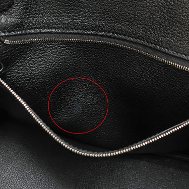 エルメス HERMES バーキン30 ブラック トゴ ハンドバッグ シルバー金具 黒