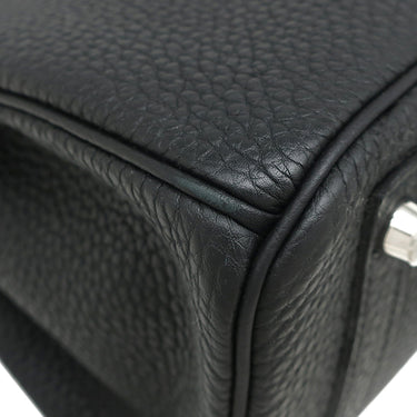 エルメス HERMES バーキン30 ブラック トゴ ハンドバッグ シルバー金具 黒
