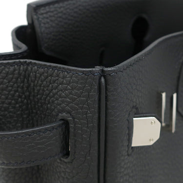 エルメス HERMES バーキン30 ブラック トゴ ハンドバッグ シルバー金具 黒