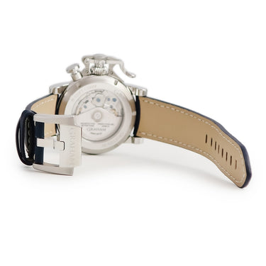 腕時計 グラハム GRAHAM クロノファイター ヴィンテージ ノーズアート ドラゴン 2CVAS.U16A 自動巻き メンズ 新品同様 ブルー 限定